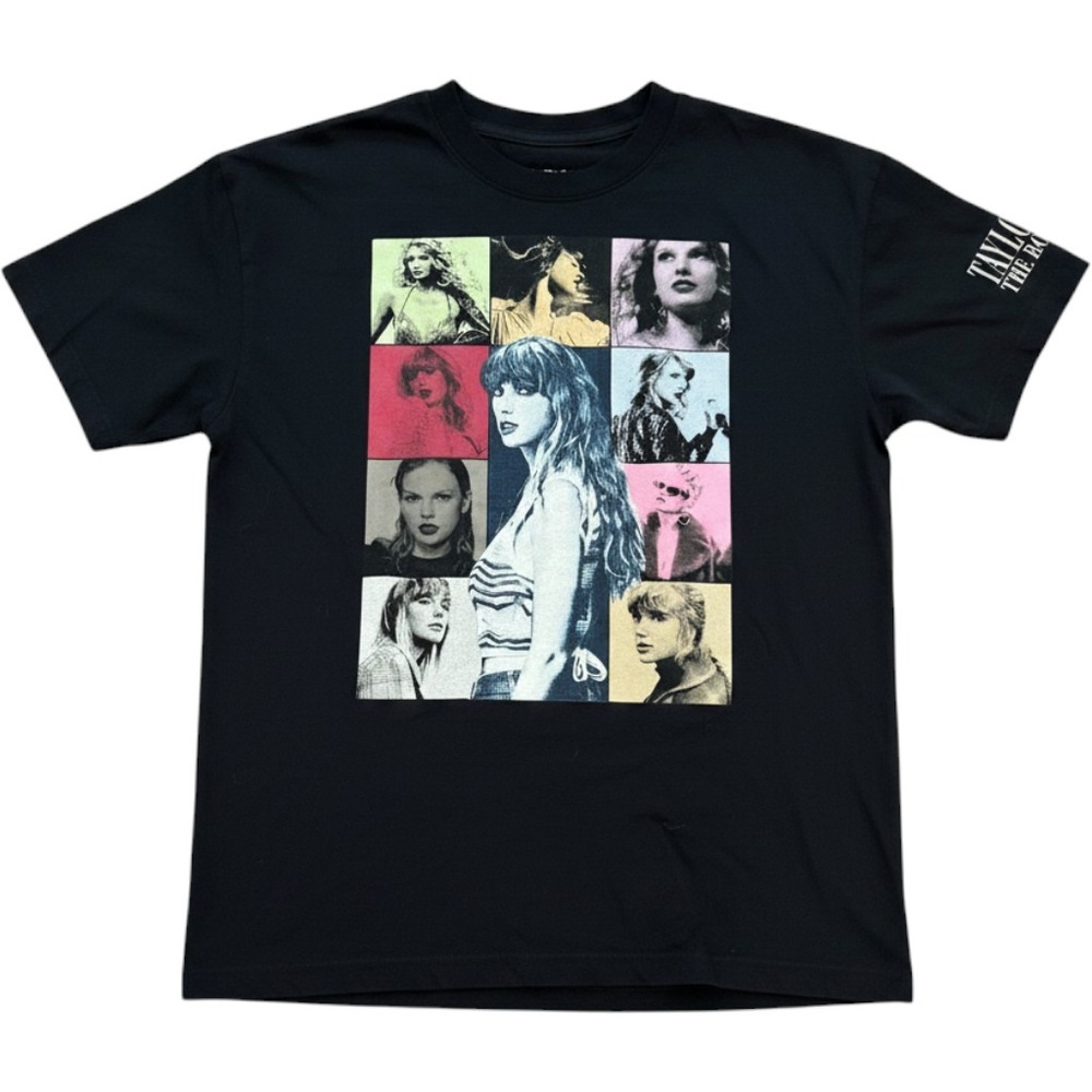 Taylor Swift The Eras Tour T-Shirt Black Graphic Concert‎ Tee North America XS